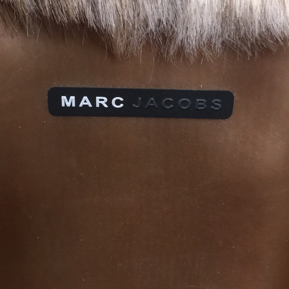 NWOT Marc Jacobs fur-trimmed rain boots - Picture 2 of 4